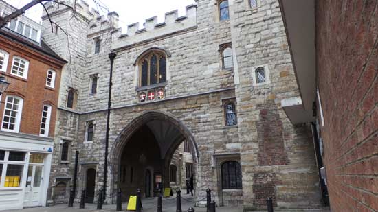 A view of St John's Gate.